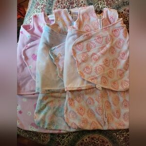 Three Newborn Halo Swaddle Sleep Sacks